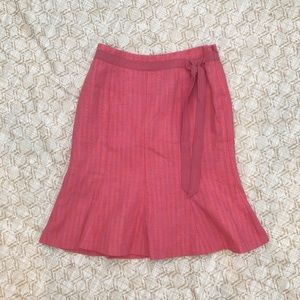 Ann Taylor girly pink flare skirt